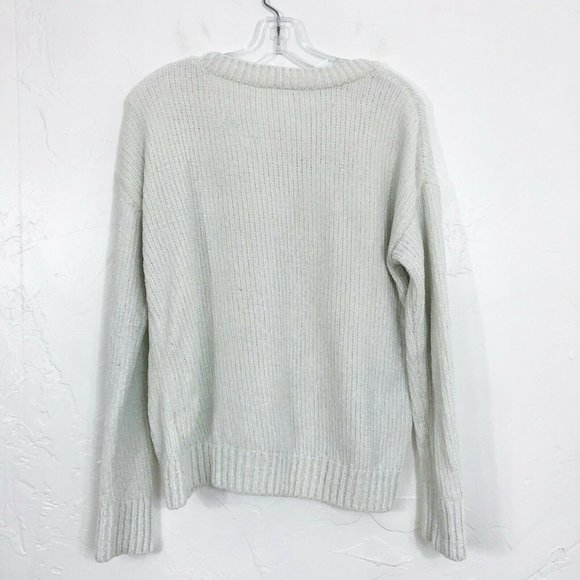 Gap Ivory Chenille Scoop Neck Pullover Sweater - Picture 5 of 7